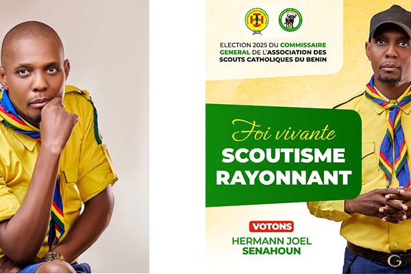 Scoutisme catholique : Le centre Guy Riobé de Parakou accueille l'investiture et le lancement de campagne du candidat unique Joël Hermann Senahoun pour la mandature 2025-2028 de la fraternité des scouts catholiques du Bénin.